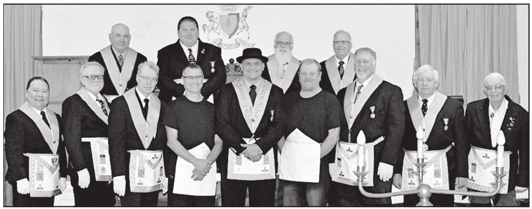 Long Pine Masonic Lodge No. 136 Initiates New Member and Presents Scholarships