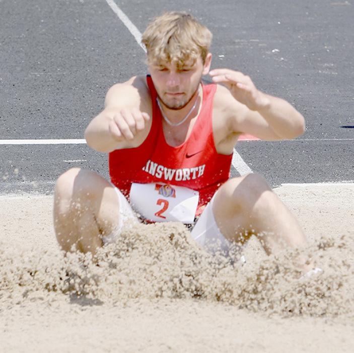 Sophomore Owen Blumenstock made his first trip to the State Track Meet competing in the Class C Boys Long Jump and 4x100 Meter Relay.