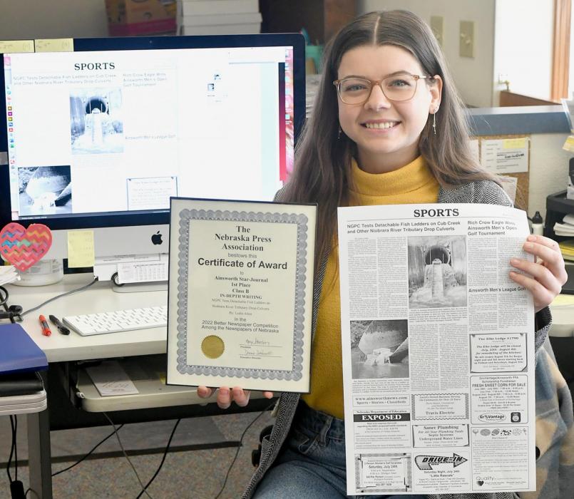 First Place Class B for In-Depth Writing