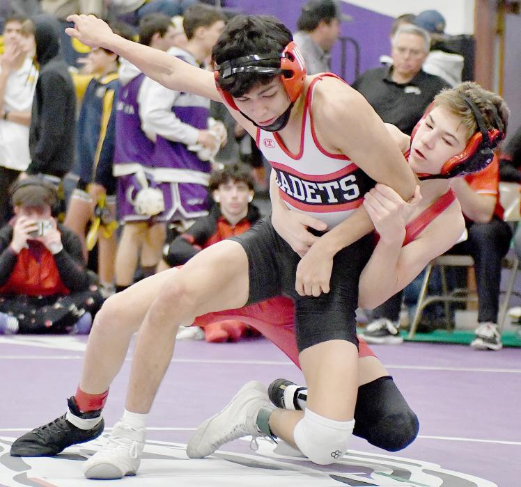Holden Beel wrestled in the 113 lb. weight class at the Burwell Invitational.