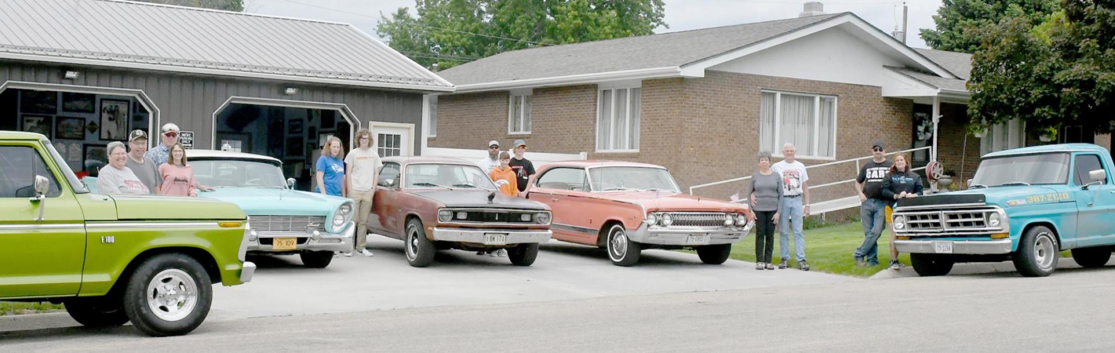 The five cars from Ainsworth pictured and 400 other members of the Nebraska Rod and Custom Association (NRCA) shined up their special interest vehicles (street rods, traditional hot rods, antiques, classics, street machines and customized vehicles including trucks) and drove to meet up in Valentine on Friday, June 3rd to begin 2022 Tour Nebraska, a 600-mile drive to raise awareness for the association created to proactively protect their interests in the legislature.