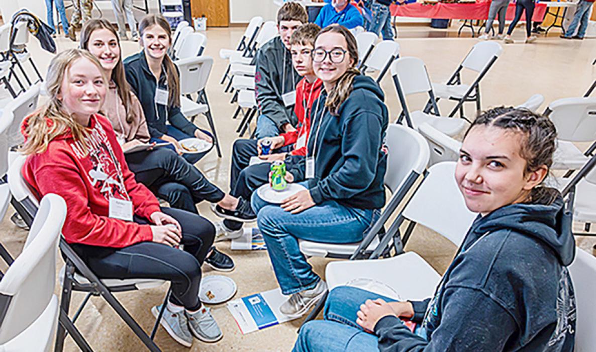 Ainsworth students attend Intro to Life at the Cherry County Fairgrounds, Wednesday, November 20, 2024.