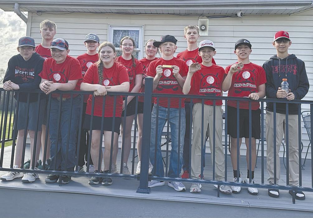 The Ainsworth Middle School Golf team will finish the season in Ainsworth on May 13.
