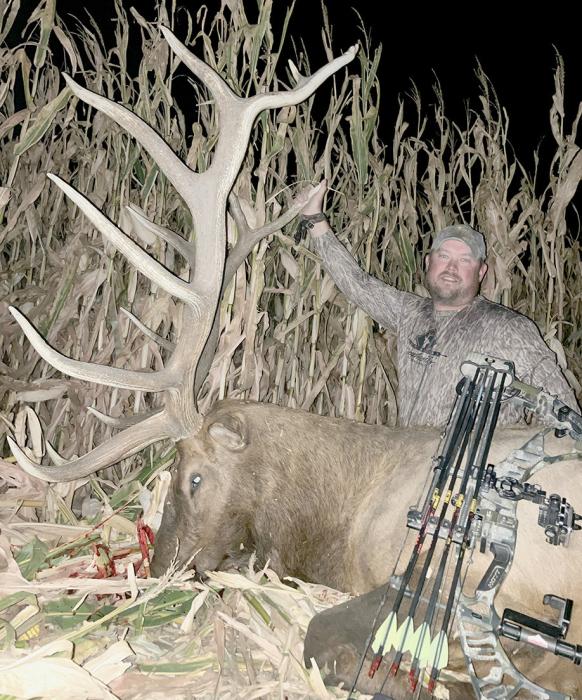 Aaron Miller Shoots Monster Bull Elk in Brown County