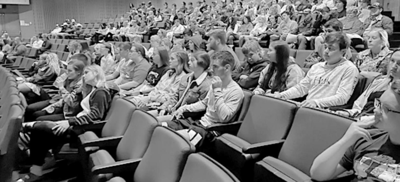 Students started the day off in the AHS Learning Center. A representative from EducationQuest discussed how to prepare financially for advanced education.