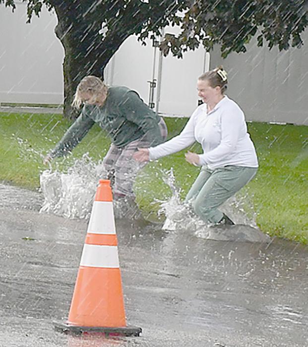 Enjoying the Rain, While Others Were Trying to Get Water Out of Basements