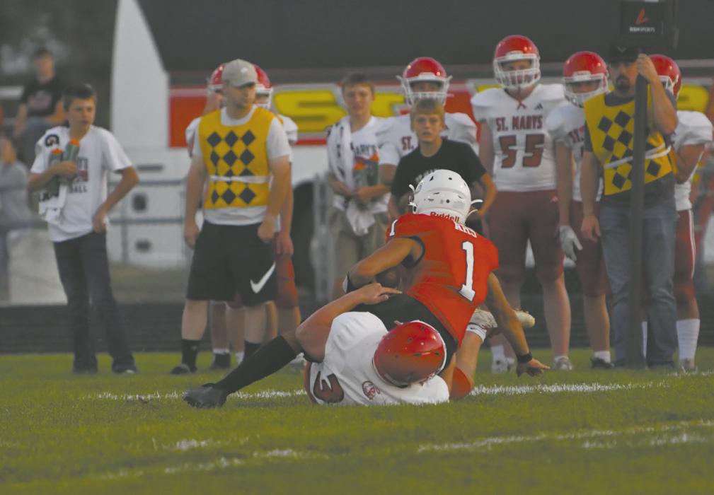 Chris Fernandez (1) was the teams quarterback this season, and led the team in both passing and rushing.