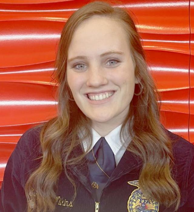 It was announced during the final session at the State Convention that AHS senior Libby Wilkins has been selected to serve on the 2022-23 Nebraska State FFA Officer team as the Vice President.