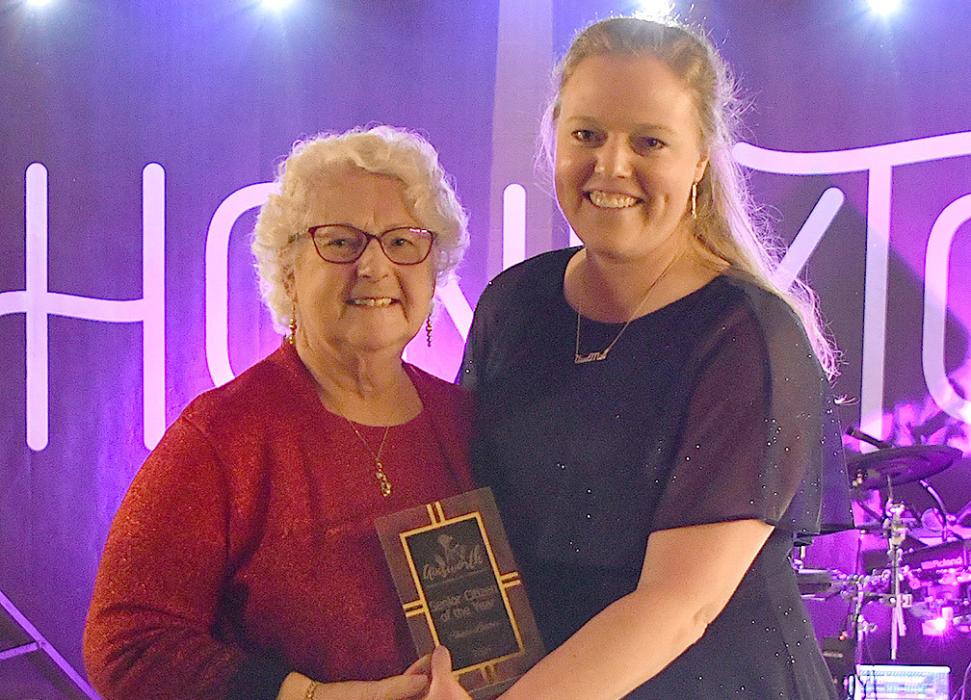 The Senior Citizen of the Year Award honors an individual who has been influential in the growth of our community, who has served as a positive role model for others, and who personifies Ainsworth’s spirit. Shari Luther received the award from Mallory Sansom.