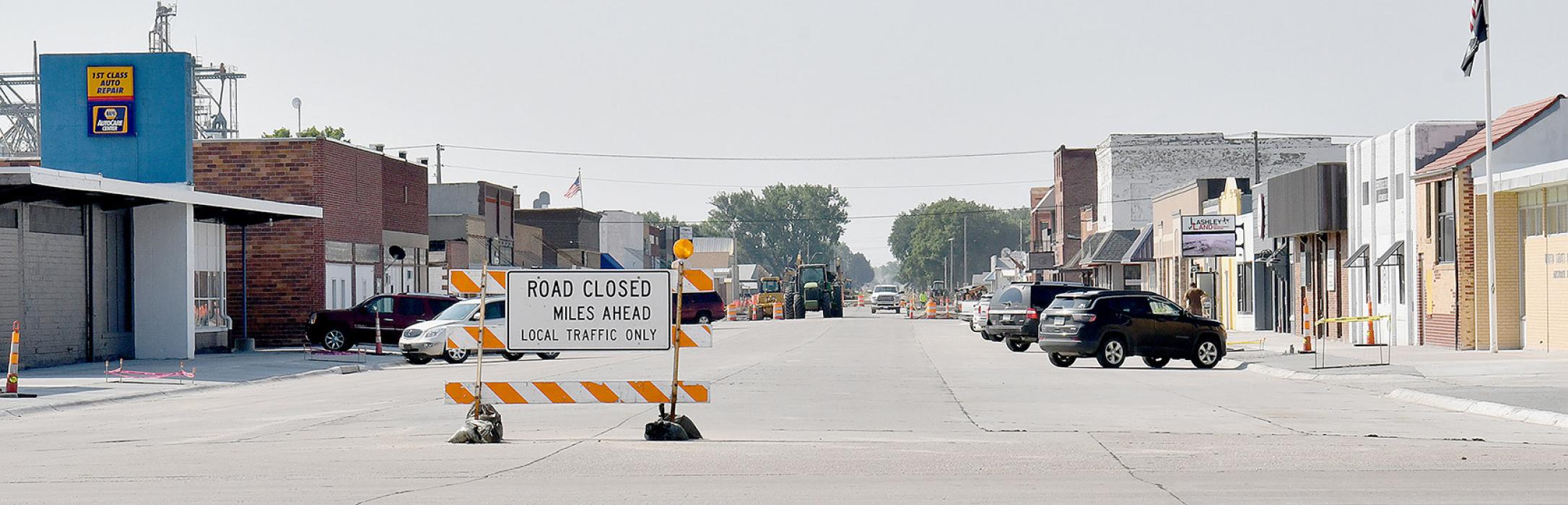 First Block of Main Street Project Opened for Local Traffic