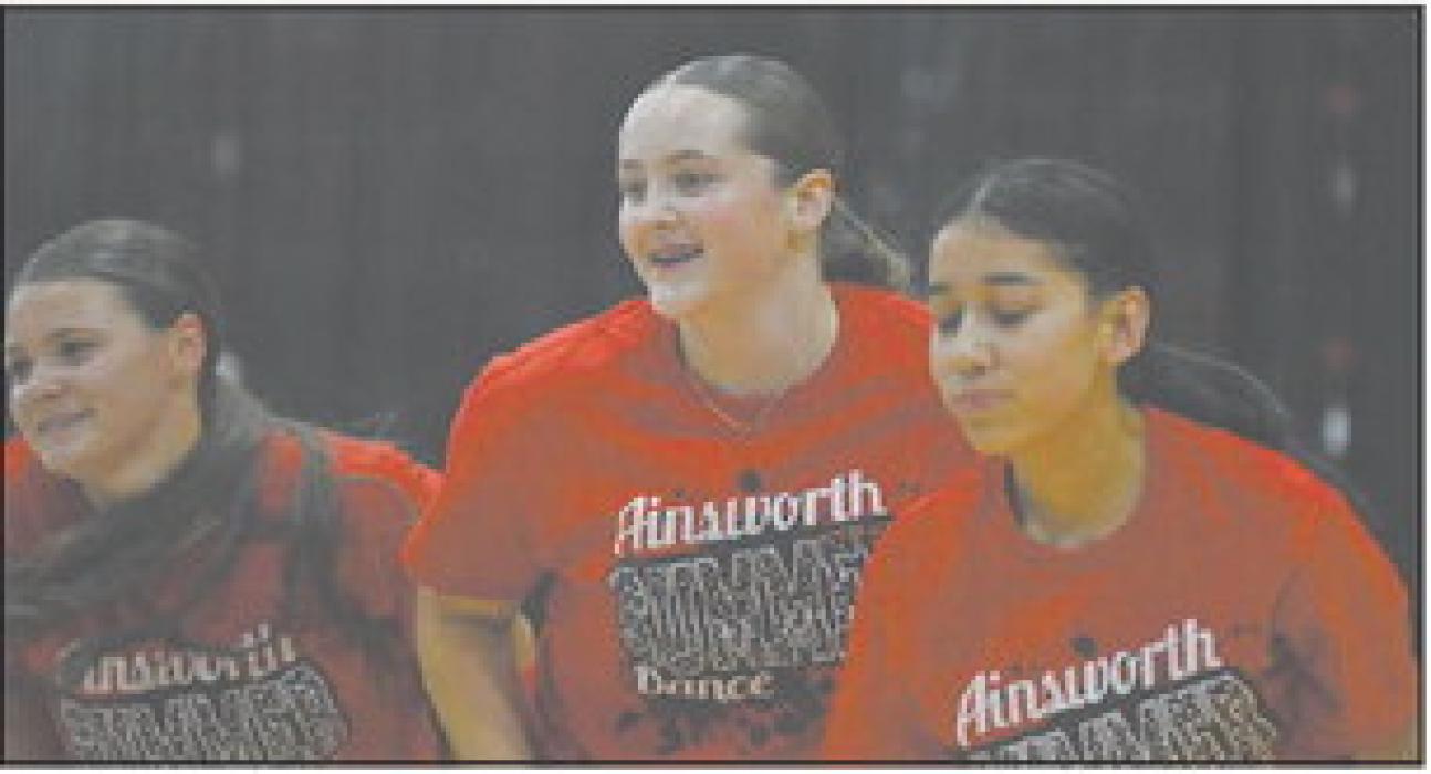 Payton Sears smiles as she finishes dancing to ‘Boss Ladies’ in the 13 years and older Hip Hop routine.