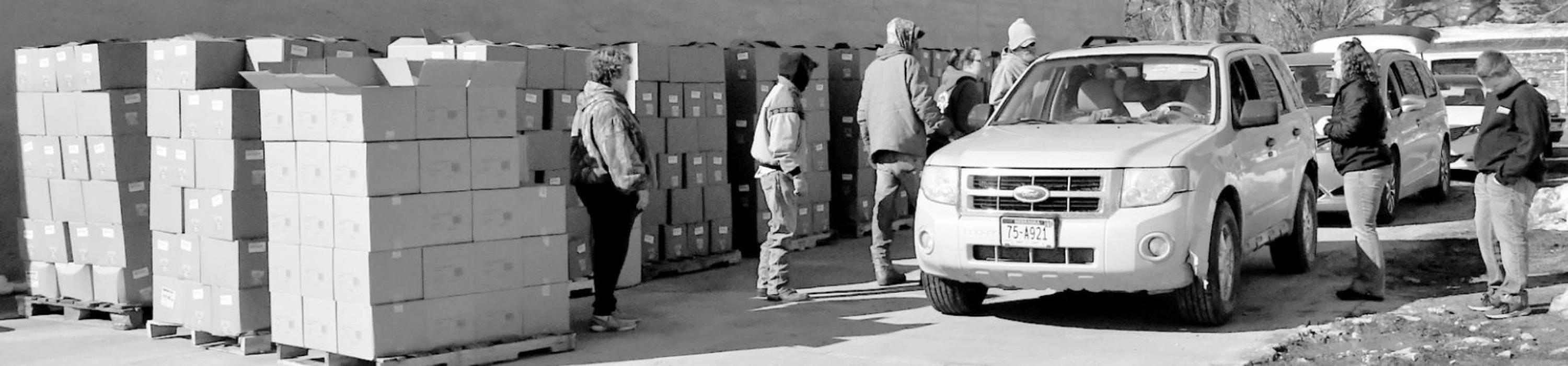 Volunteers Distribute 42,000 Lbs. of Food from USDA Farmers to Families