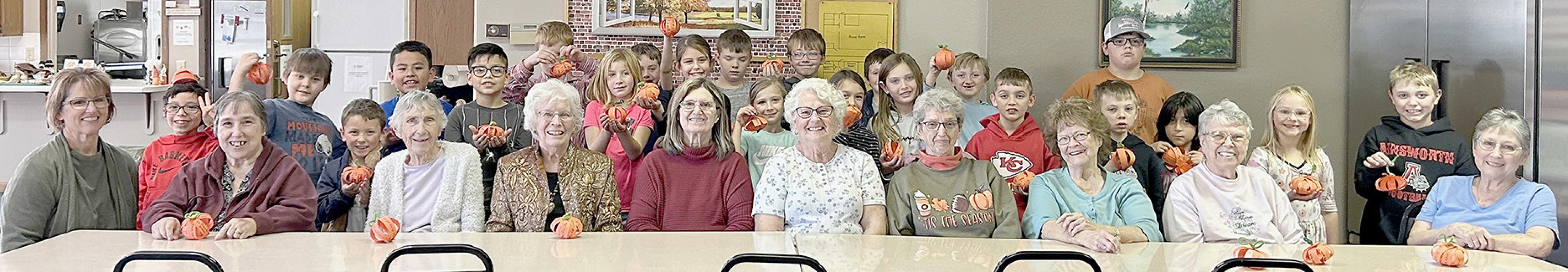 Ainsworth Third Graders Visit Senior Center