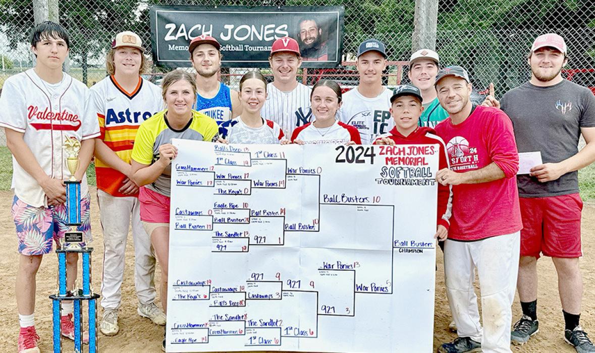 TValentine Ball Busters Win 2024 Zach Jones Memorial Softball Tournament