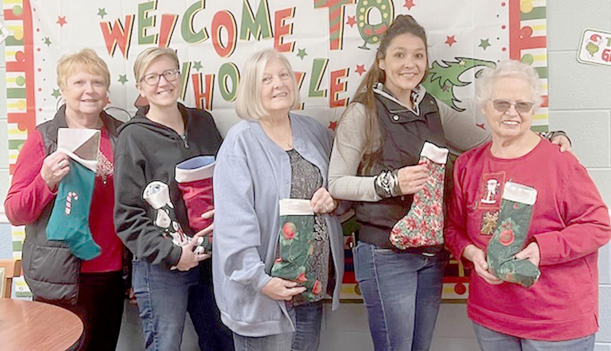 Christmas Cheer and Greetings Delivered in Christmas Stockings by Members of BPO Does #54