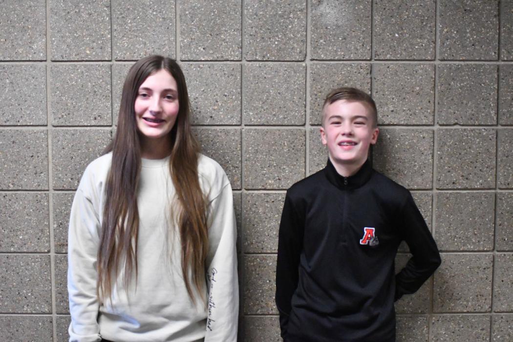 Addilyn Doke and Blake Hansmeyer were selected by judges as the winners for the local portion of the 2025 American Legion Auxilary Americanism Essay Contest.