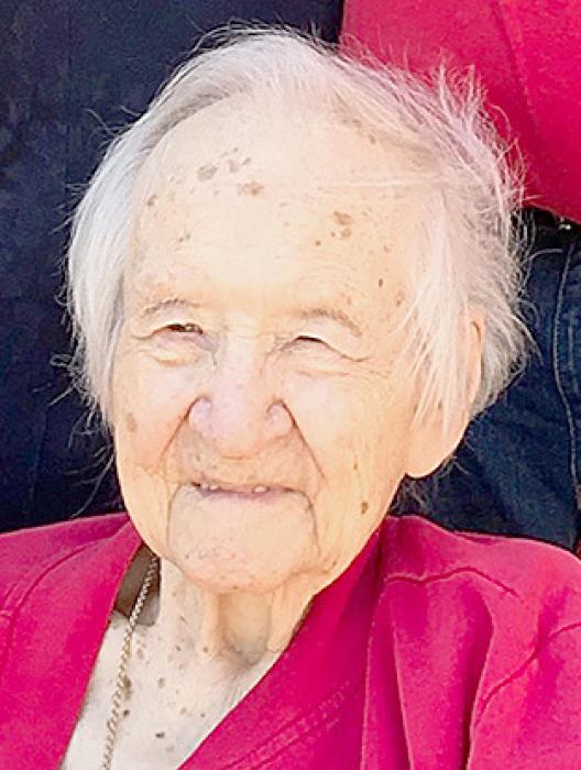 Laura V. Hughes, 102