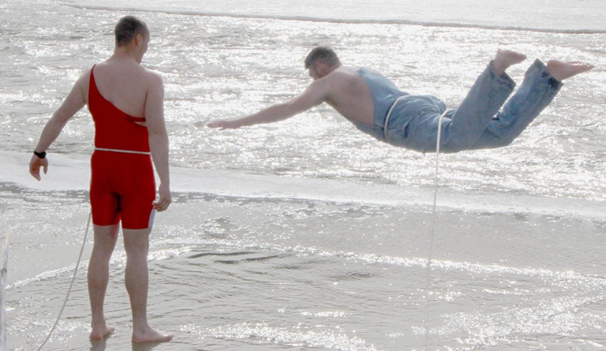 Warm Weather Greets Annual Polar Bear Plunge Dippers