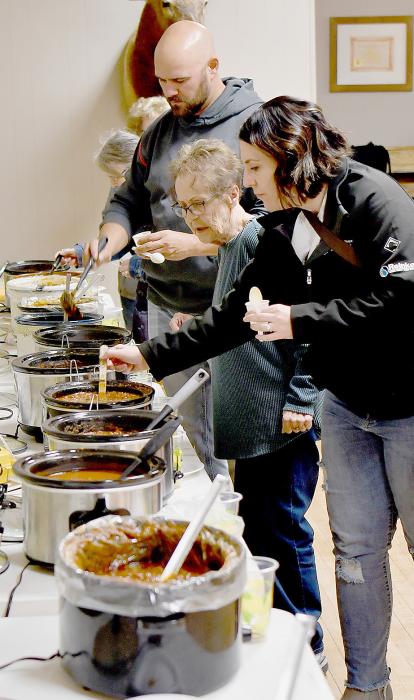 Sixteen different chilis were on hand for the tasters to find the one they liked the best between traditional, spicy and nontraditional.