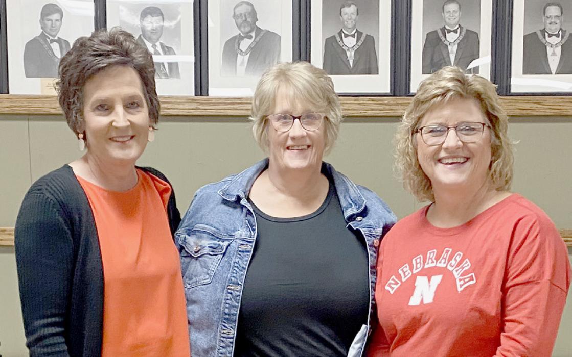 Amy Salzman, Kelli Gipson, Caren Fernau and not pictured was Julie Micheel stated they had a lot fun organizing the event for the Ainsworth Commercial Club.