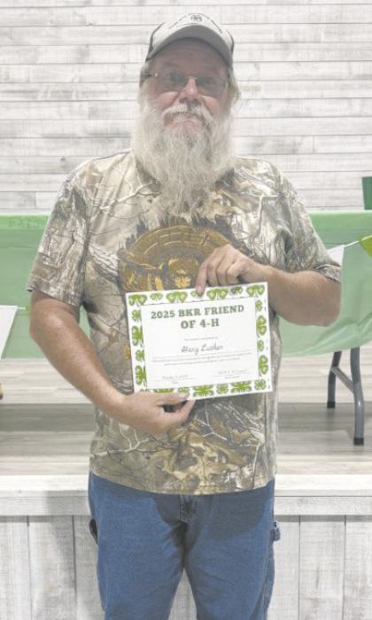 Gary Luther was given the Friend of 4-H award.