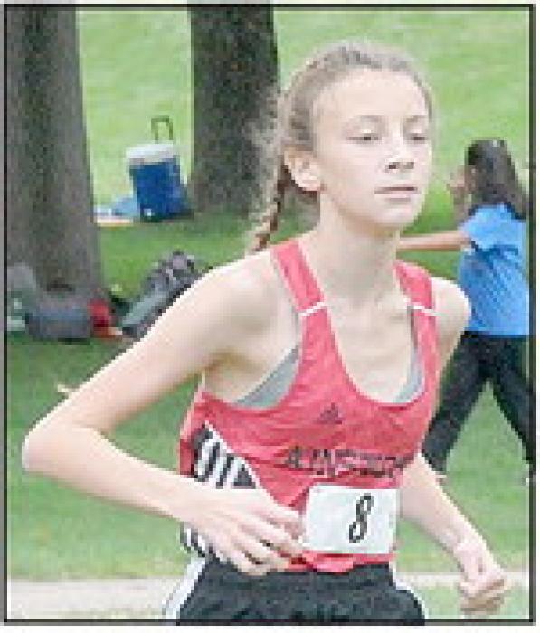 Reagan Moody placed first for Ainsworth Middle School with a time of 7:43.07.