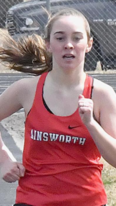 Tessa Barthel competed in the 400 Meter Dash and the 800 Meter Run.