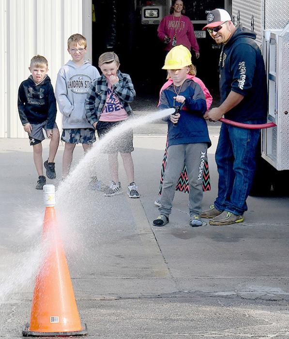 Ainsworth Elementary Students Celebrate Fire Protection Week with Trip to Fire Hall