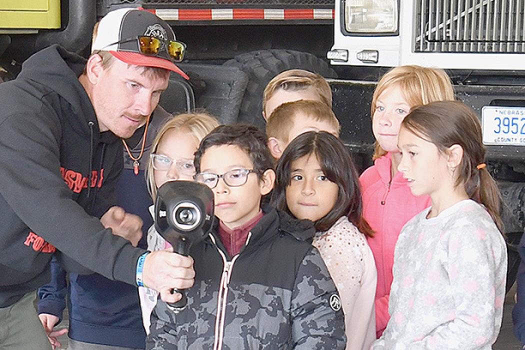 Ainsworth Elementary Students Celebrate Fire Protection Week with Trip to Fire Hall