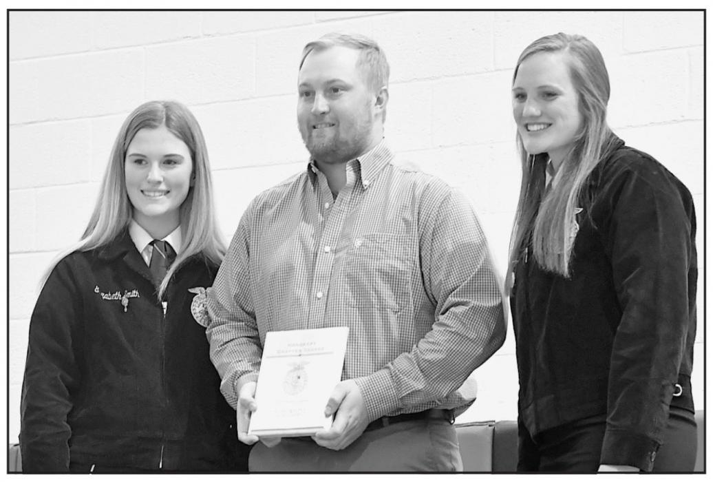 The Honorary Chapter Degree recipient for this year was Mr. Curtis Childers, the K-6 Principal at Ainsworth Community Schools. Mr. Childers judged chapter, district and state FFA competitions along with other contributions to Ainsworth FFA and the Nebraska State FFA Association.