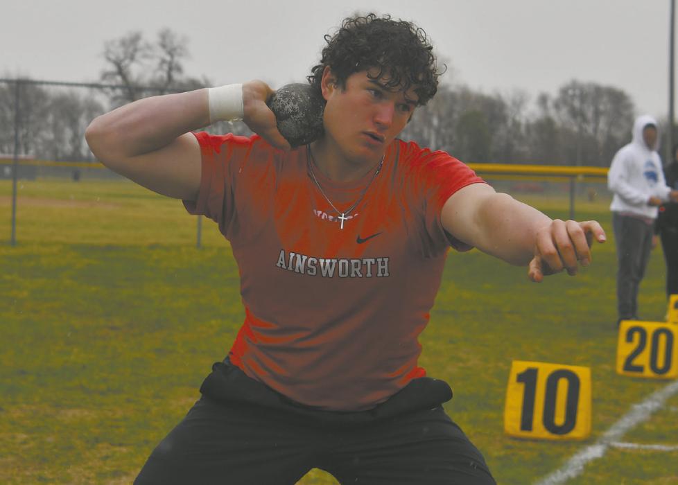 Senior Cole Swanson competed in both throwing events on Friday. He placed 12th in the discus, throwing a season best of 105 feet, 10 inches.