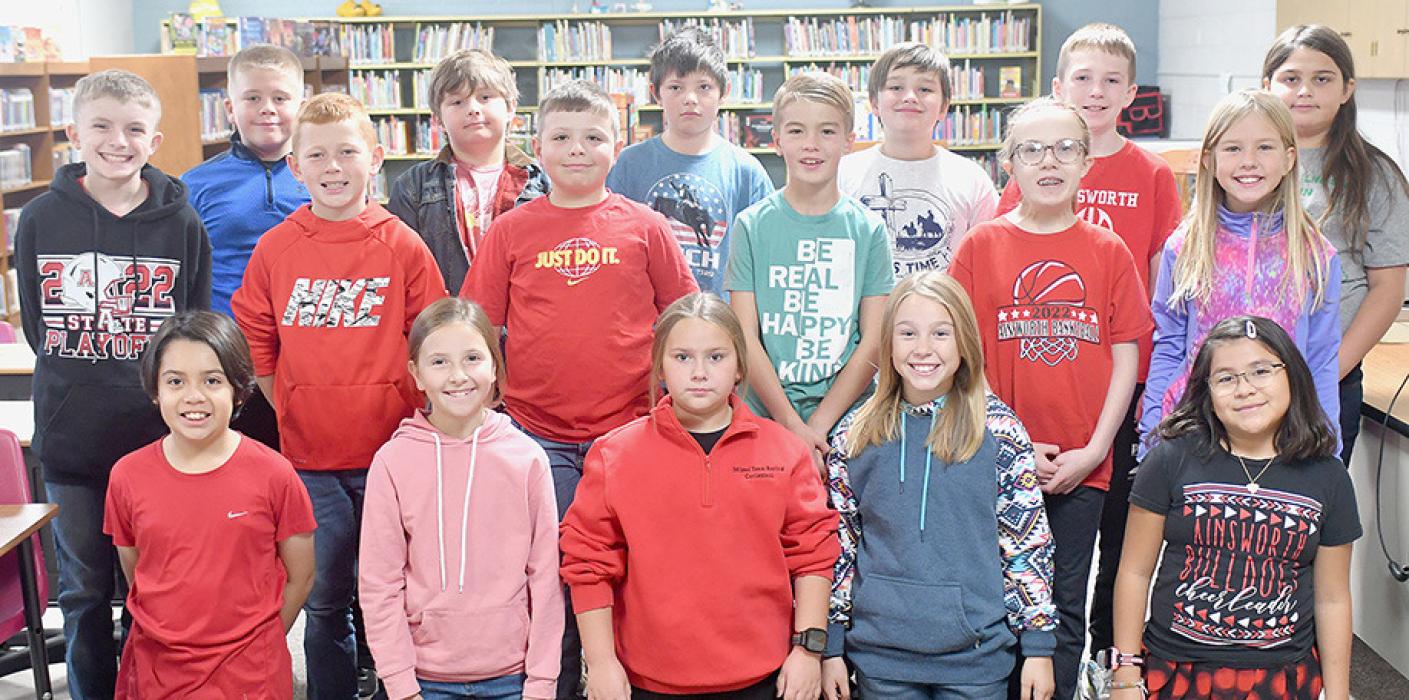 Fourth Grade students of Mrs. Strehlow share what freedom means to them. Her students are (Front Row - Left to Right): Diego Godoy, Emersyn Hasenohr, Ava Barthel, Landre Stephen and Julieta Carranza; (Middle Row - Left to Right): Tygan Sisson, Andrew Arens, Owen King, Blake Hansmeyer, Anna Taylor and Emilyn Goochey; (Back Row - Left to Right): Caden Ferris, Josh Smith, Trypp Schmitz, Brandon Miller, Rex Lammers and Emma Smidt. Not Pictured: Dante Altamirano.