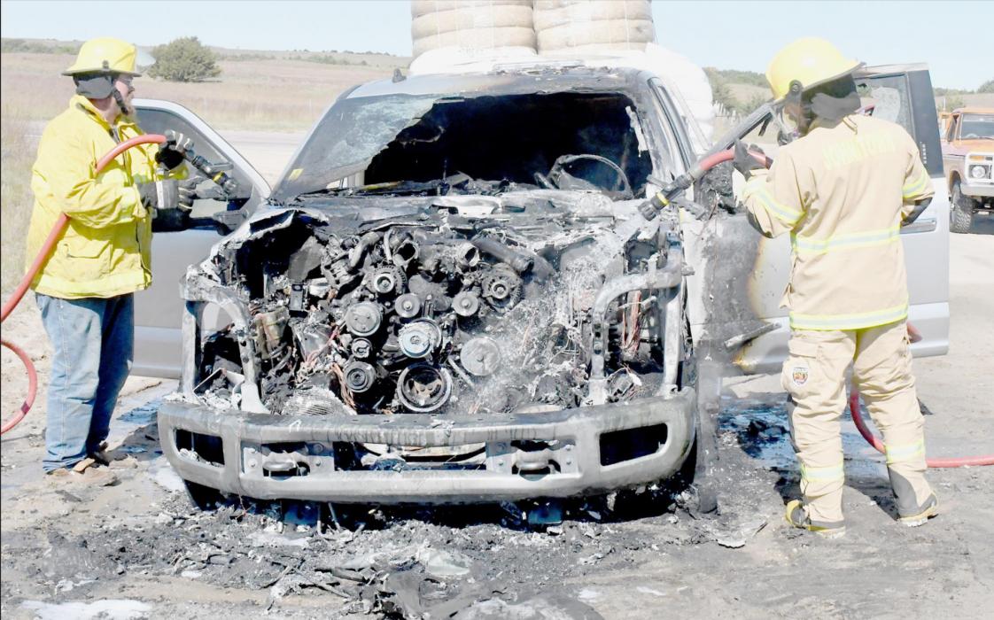Johnstown Fire Department Extinguishes Vehicle Fire West of Johnstown