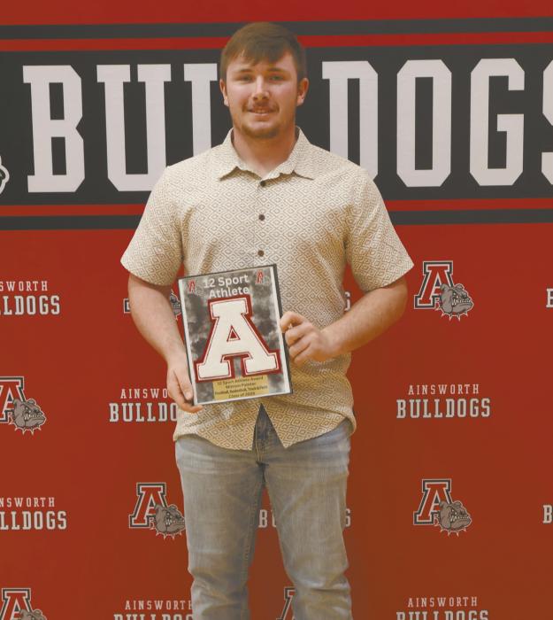 Senior Witten Painter was the only member of the senior class to participate in three sports all four years of his high school career.