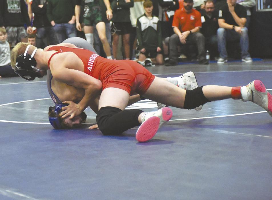 Mason Painter was out with an injury for some of the 202425 wrestling season, but was able to finish his final season with a winning record.