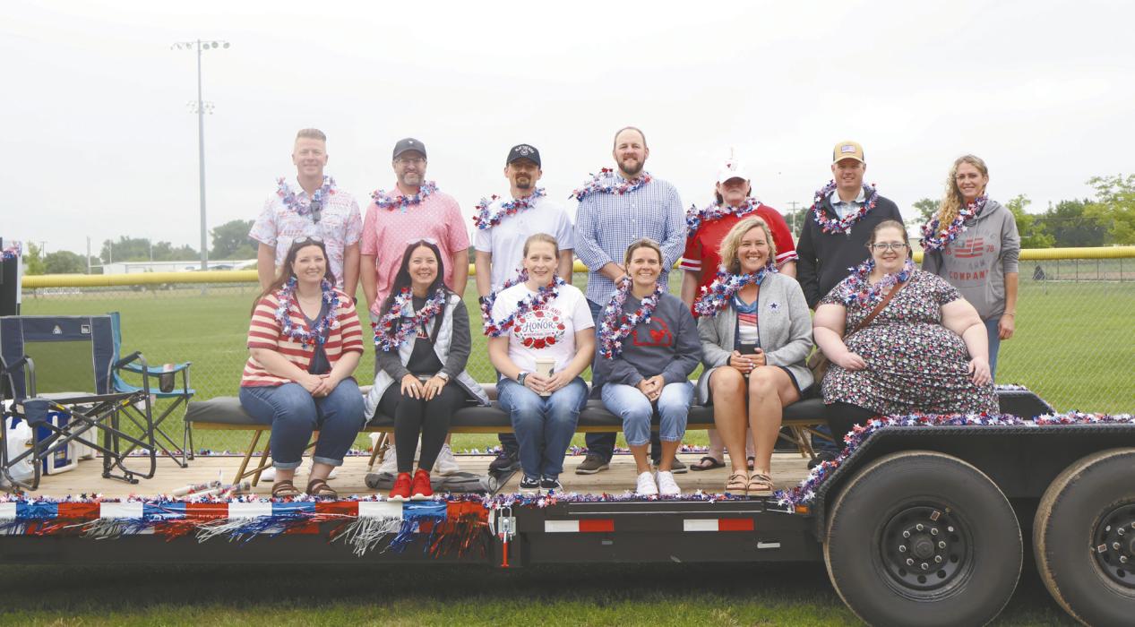 Back Row (L-R): Tom Arens, Cory Brodbeck, Daniel Tucker, Pat O’Hare, Sarah Smith, Devin Painter and Molly Hodge. Front Row: Sheena Weander See, Danielle (Dailey) Palmer, Ashley (Burrows) Titus, Amber (Sisson) Happold, Lendi (Zorkowski) Osborn and Christina Cassel.