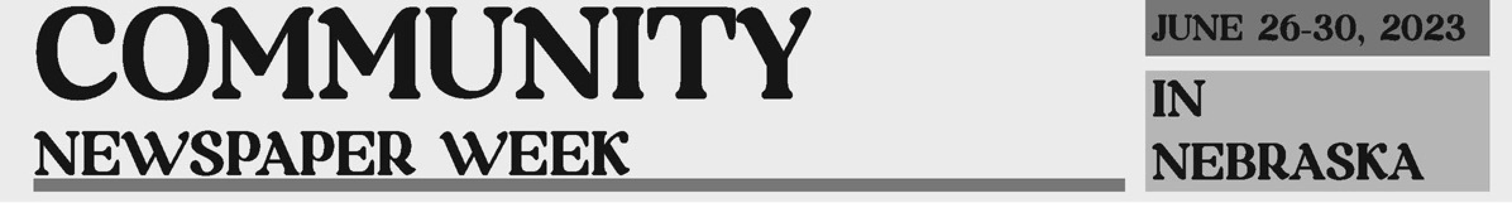 Community Newspaper Week