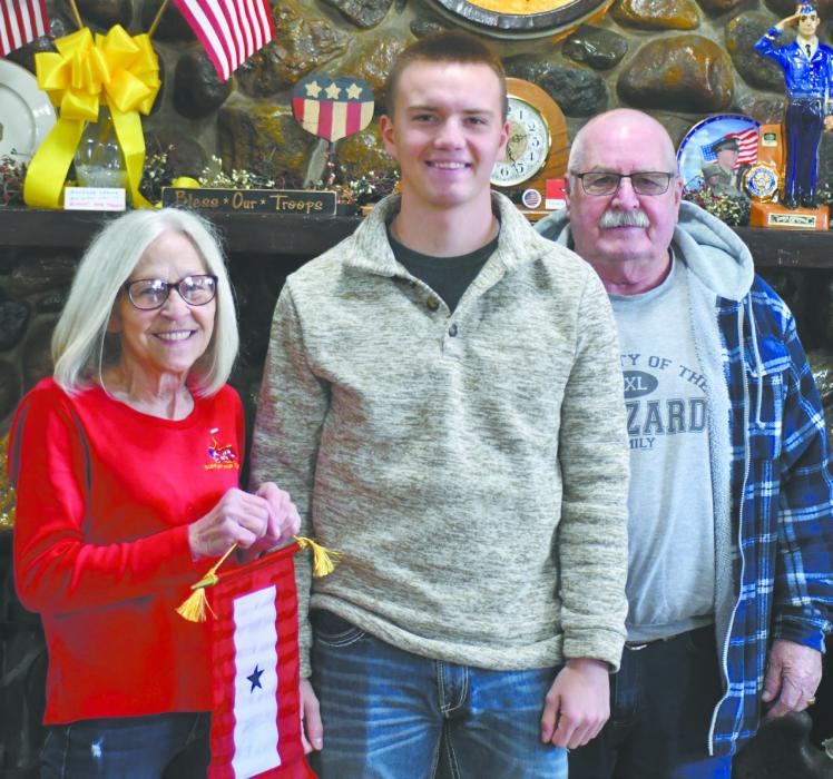 Pictured above is (left - right): Mary Halvorson, Traegan McNally, and Traegan’s grandfather, Rich Haszard.