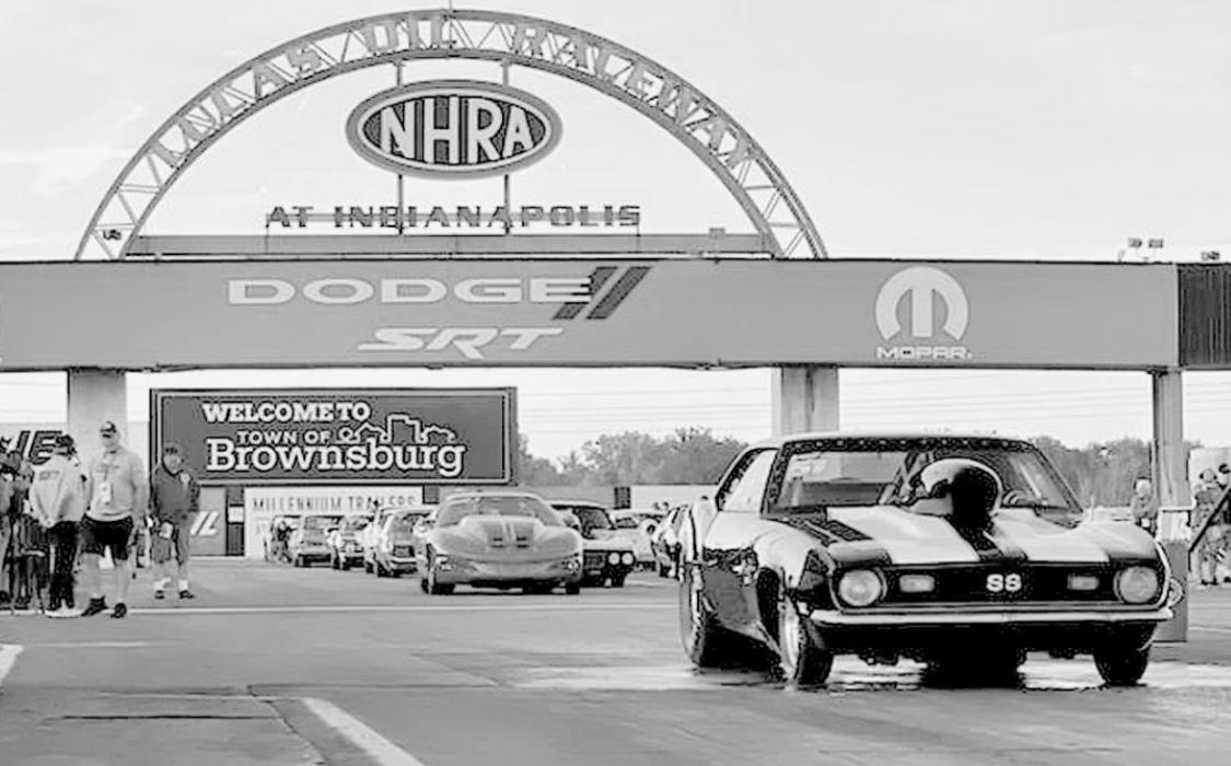 VonHeeder’s ‘68 Camaro is pictured above on the Lucas Oil Raceway in Indianapolis over Labor Day Weekend. His Division Championship brought him here to compete at the Dodge SRT U.S. Nationals – the largest, most prestigious drag race in the world.