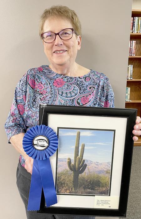Best of Show this year was awarded to Carol Woods’ photograph of a saguaro cactus at the Ainsworth Art Guild Show.