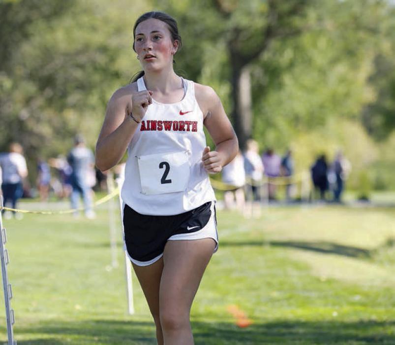 Addilyn Doke placed 45th at the West Holt invite, running a 29:53. Photo Courtesy of Prep Running Nerd
