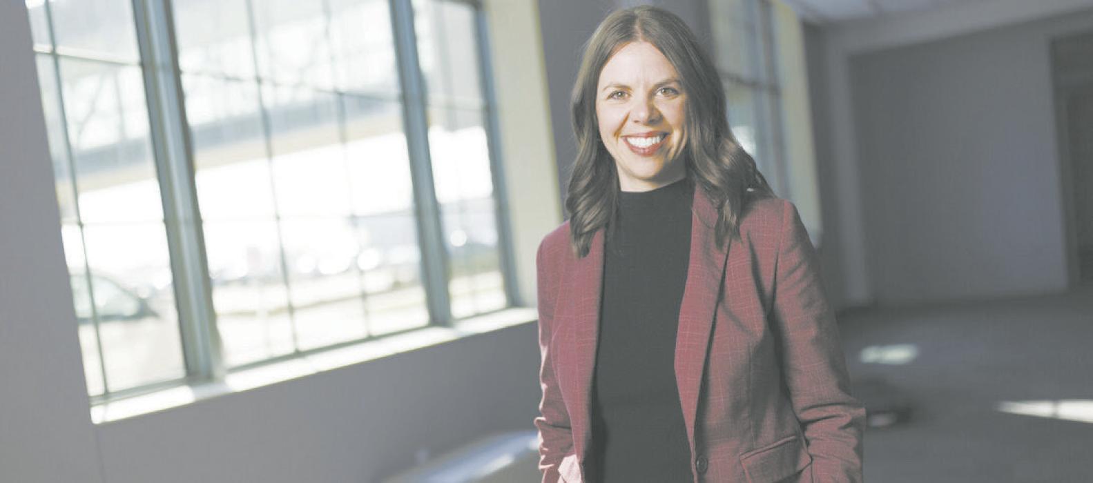 “There are so many career opportunities, and a fantastic quality of life and sense of community, in rural Nebraska,” says Jordyn Bader, co-founder of ag tech company Marble Technologies and a Husker alumna active in supporting the university’s Engler Agribusiness Entrepreneurship Program. (Craig Chandler/University Communication and Marketing).