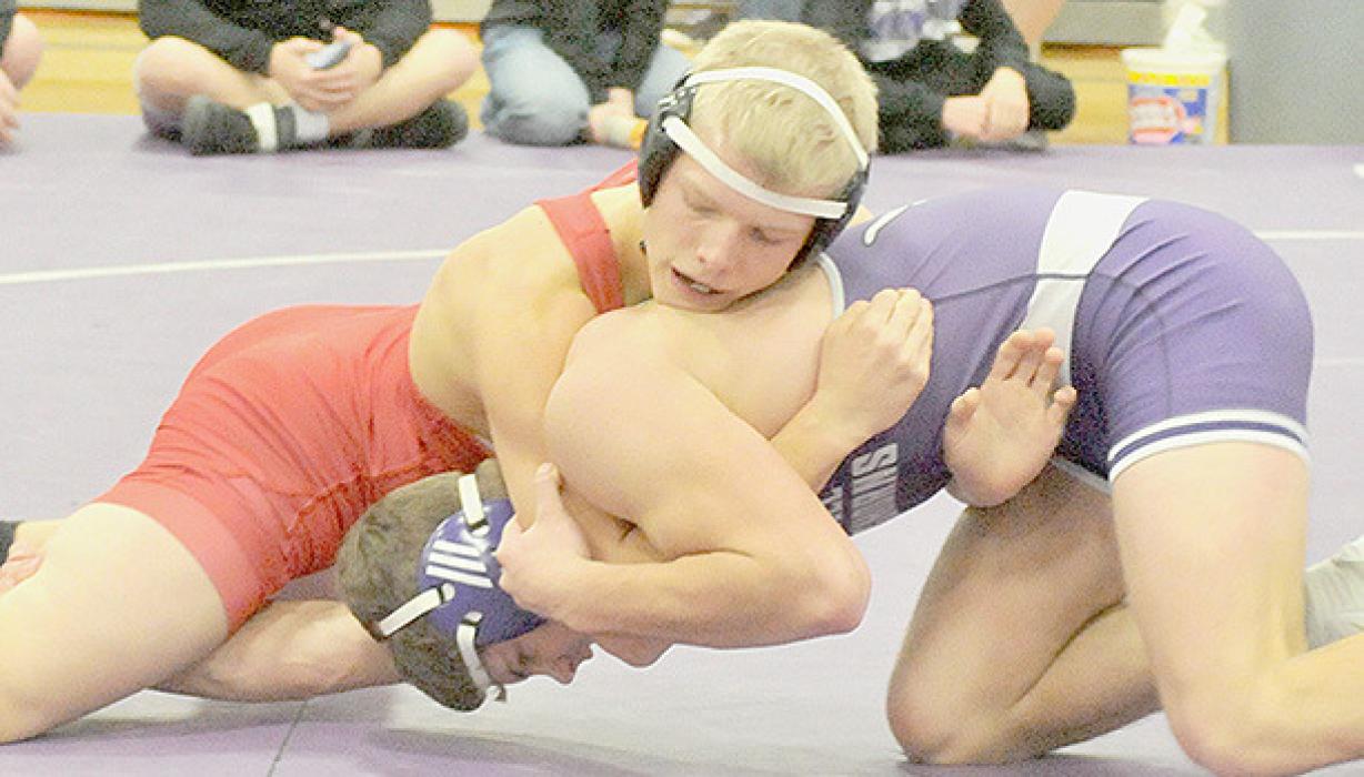 Mason Painter, 150 lbs., competed at the Mullen Invitational.