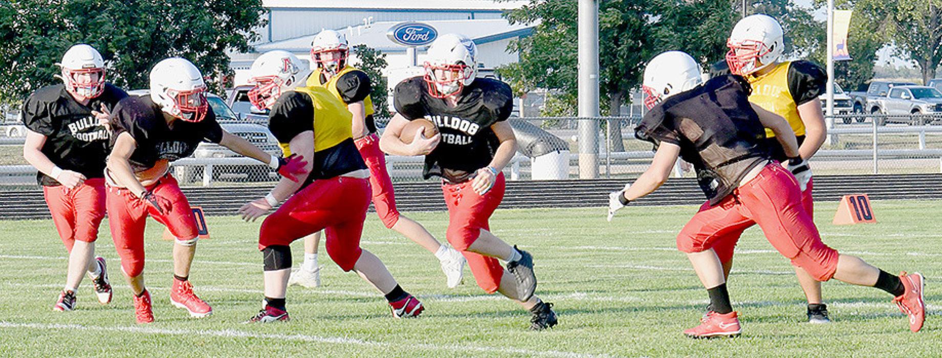 AHS Football and Volleyball Teams Hold Sport Drink Scrimmages
