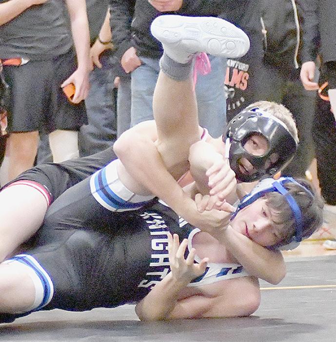 Mason Painter placed fourth at the Mullen Invitational in the 157 lb. weight class earning the team 14 points.