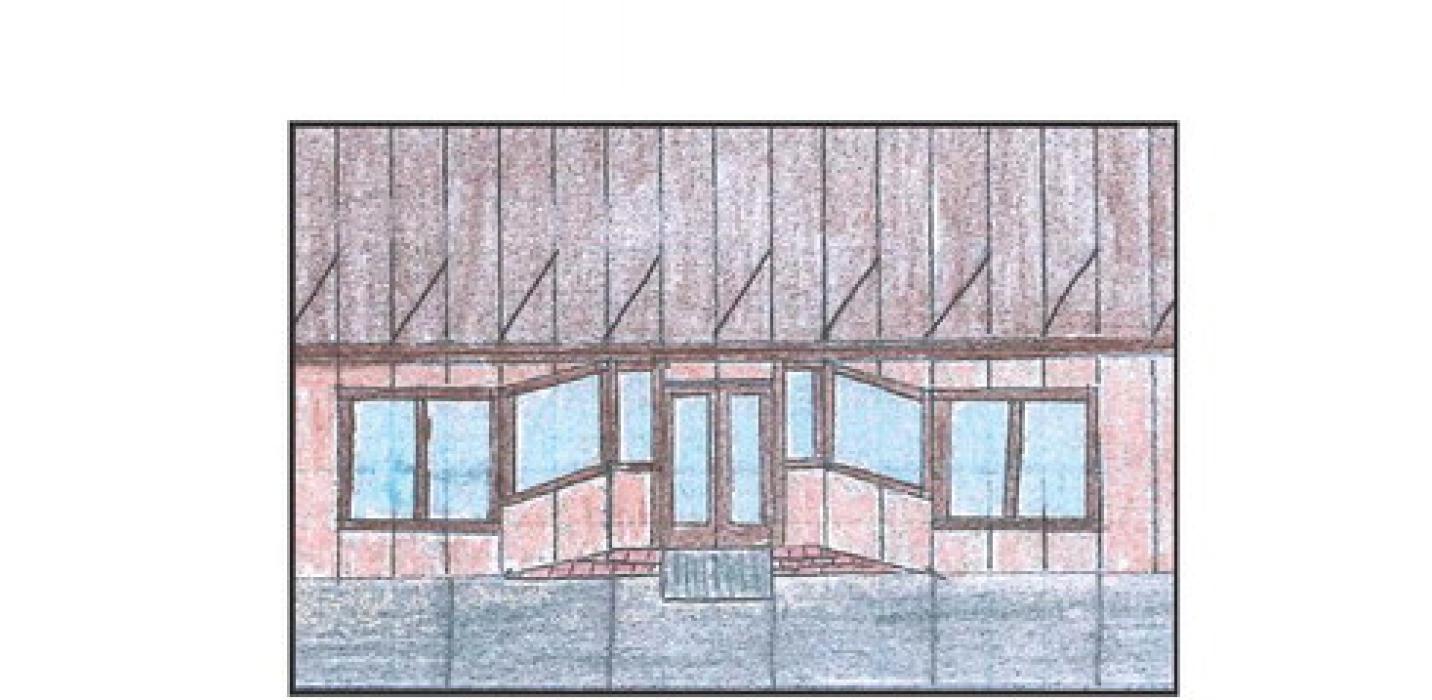 Above is an illustration of what the new entryway facade will look like once construction on The Connection is finished. Crews began working on the building last week.
