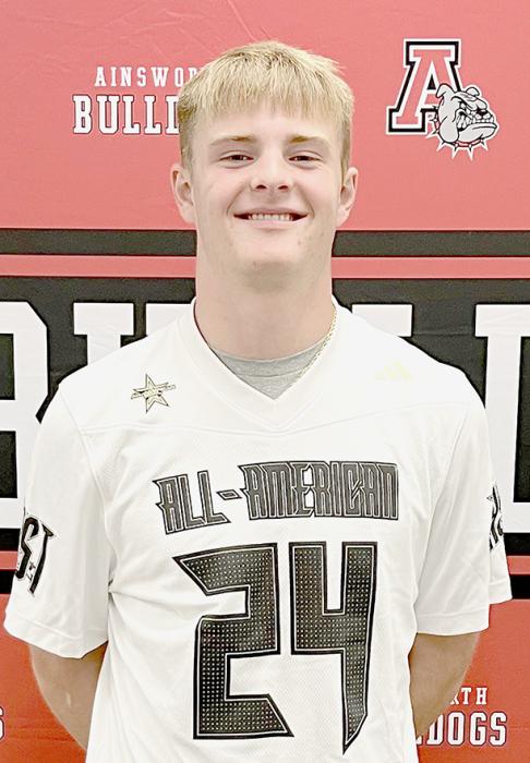 Carter Nelson, son of Jake and Sandi Nelson, has been selected to play in the 2024 All-American Bowl on January 6, 2024 in San Antonio, TX.