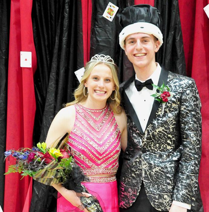 2022 AHS Junior/Senior Prom Royalty, Queen Madelyn Goochey and King Ben Flynn