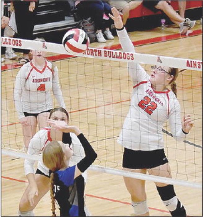 Gracyn Painter recorded four kills and nine digs against the North Central Knights.
