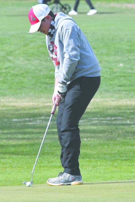Senior Colby Beegle shot a 113 at the Ord Invite.